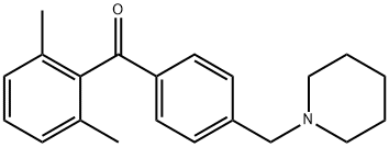 (2,6-二甲基苯基)(4-(哌啶-1-基甲基)苯基)甲酮, 898775-08-1, 结构式