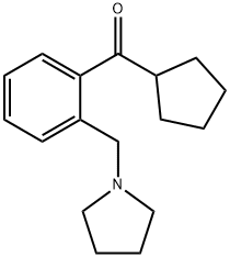 CYCLOPENTYL 2-(PYRROLIDINOMETHYL)PHENYL KETONE Structure