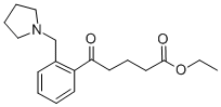 5-オキソ-5-[2-(ピロリジノメチル)フェニル]吉草酸エチル 化学構造式