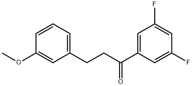 3',5'-DIFLUORO-3-(3-METHOXYPHENYL)PROPIOPHENONE Struktur