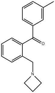 2-AZETIDINOMETHYL-3'-METHYLBENZOPHENONE|2-(氮杂环丁烷-1-基甲基)苯基(间甲苯基)甲酮