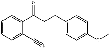 2'-CYANO-3-(4-METHOXYPHENYL)PROPIOPHENONE Struktur