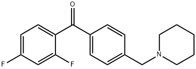 2,4-DIFLUORO-4'-PIPERIDINOMETHYL BENZOPHENONE