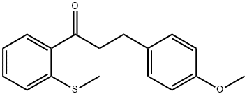 3-(4-METHOXYPHENYL)-2'-THIOMETHYLPROPIOPHENONE Structure