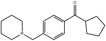 CYCLOPENTYL 4-(PIPERIDINOMETHYL)PHENYL KETONE Struktur