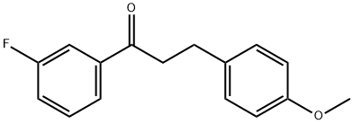 3'-FLUORO-3-(4-METHOXYPHENYL)PROPIOPHENONE Struktur