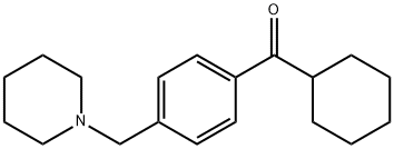 CYCLOHEXYL 4-(PIPERIDINOMETHYL)PHENYL KETONE Structure