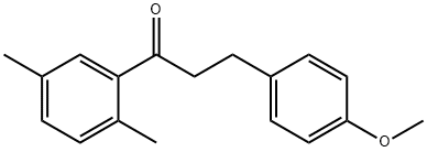 2',5'-ジメチル-3-(4-メトキシフェニル)プロピオフェノン 化学構造式