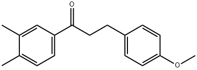 3',4'-DIMETHYL-3-(4-METHOXYPHENYL)PROPIOPHENONE Structure