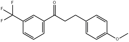 3-(4-METHOXYPHENYL)-3'-TRIFLUOROMETHYLPROPIOPHENONE Struktur