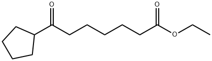 ETHYL 7-CYCLOPENTYL-7-OXOHEPTANOATE Struktur