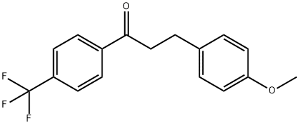 3-(4-METHOXYPHENYL)-4'-TRIFLUOROMETHYLPROPIOPHENONE Structure