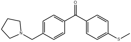 4-PYRROLIDINOMETHYL-4'-THIOMETHYLBENZOPHENONE,898776-23-3,结构式