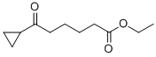 6-シクロプロピル-6-オキソヘキサン酸エチル 化学構造式