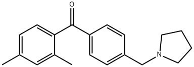 2,4-DIMETHYL-4'-PYRROLIDINOMETHYL BENZOPHENONE Structure