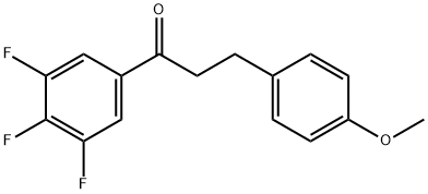 3-(4-METHOXYPHENYL)-3',4',5'-TRIFLUOROPROPIOPHENONE Structure