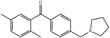 2,5-DIMETHYL-4'-PYRROLIDINOMETHYL BENZOPHENONE Struktur