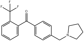 4'-PYRROLIDINOMETHYL-2-TRIFLUOROMETHYLBENZOPHENONE