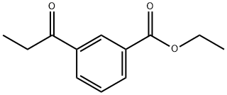 3-プロピオニル安息香酸エチル 化学構造式