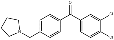 3,4-DICHLORO-4'-PYRROLIDINOMETHYL BENZOPHENONE