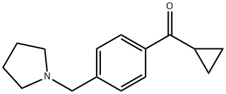 CYCLOPROPYL 4-(PYRROLIDINOMETHYL)PHENYL KETONE Structure