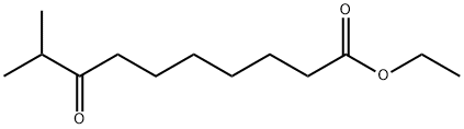9-メチル-8-オキソデカン酸エチル 化学構造式