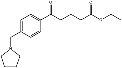 ETHYL 5-OXO-5-[(4-PYRROLIDINOMTHYL)PHENYL]VALERATE