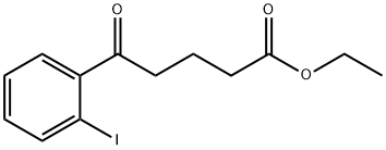 ETHYL 5-(2-IODOPHENYL)-5-OXOVALERATE Structure