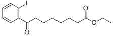 8-(2-ヨードフェニル)-8-オキソオクタン酸エチル 化学構造式