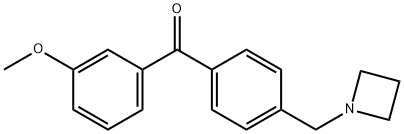 4'-AZETIDINOMETHYL-3-METHOXYBENZOPHENONE