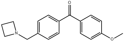 4-AZETIDINOMETHYL-4'-METHOXYBENZOPHENONE Structure