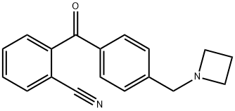 4'-AZETIDINOMETHYL-2-CYANOBENZOPHENONE Struktur