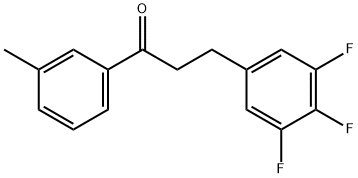 3'-METHYL-3-(3,4,5-TRIFLUOROPHENYL)PROPIOPHENONE Structure