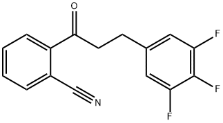 2'-CYANO-3-(3,4,5-TRIFLUOROPHENYL)PROPIOPHENONE Struktur