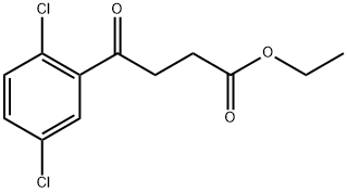 4-(2,5-ジクロロフェニル)-4-オキソ酪酸エチル 化学構造式