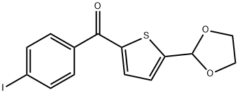 5-(1,3-DIOXOLAN-2-YL)-2-(4-IODOBENZOYL)THIOPHENE Structure