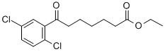 7-(2,5-ジクロロフェニル)-7-オキソヘプタン酸エチル 化学構造式