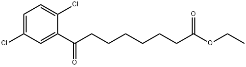 ETHYL 8-(2,5-DICHLOROPHENYL)-8-OXOOCTANOATE Struktur