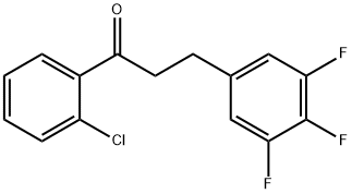 2'-CHLORO-3-(3,4,5-TRIFLUOROPHENYL)PROPIOPHENONE Struktur
