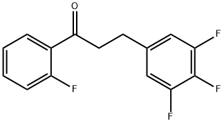 2'-FLUORO-3-(3,4,5-TRIFLUOROPHENYL)PROPIOPHENONE Structure