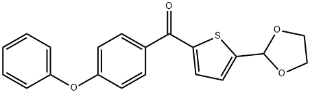 5-(1,3-DIOXOLAN-2-YL)-2-(4-PHENOXYBENZOYL)THIOPHENE Structure