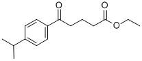 5-(4-イソプロピルフェニル)-5-オキソ吉草酸エチル 化学構造式