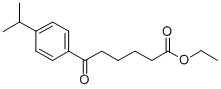 6-(4-イソプロピルフェニル)-6-オキソヘキサン酸エチル 化学構造式