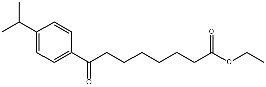ETHYL 8-(4-ISOPROPYLPHENYL)-8-OXOOCTANOATE Structure