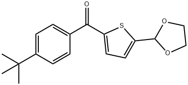 2-(4-T-BUTYLBENZOYL)-5-(1,3-DIOXOLAN-2-YL)THIOPHENE Structure
