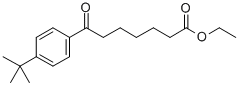 7-(4-T-ブチルフェニル)-7-オキソヘプタン酸エチル 化学構造式