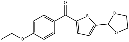 5-(1,3-DIOXOLAN-2-YL)-2-(4-ETHOXYBENZOYL)THIOPHENE Structure