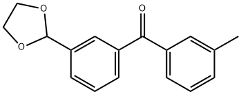 3-(1,3-DIOXOLAN-2-YL)-3'-METHYLBENZOPHENONE Structure