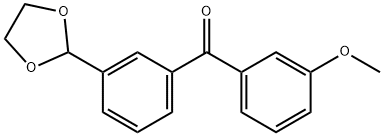 3-(1,3-DIOXOLAN-2-YL)-3'-METHOXYBENZOPHENONE Structure