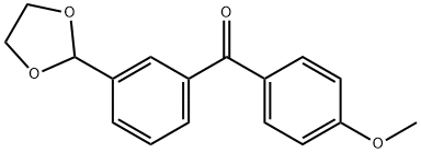 3-(1,3-DIOXOLAN-2-YL)-4'-METHOXYBENZOPHENONE Struktur